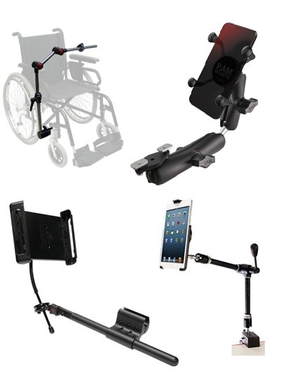 ACC534 Phones and Tablet Mount Systems for Wheelchairs